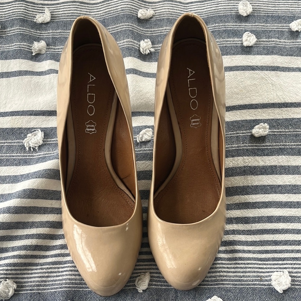Patent leather heels